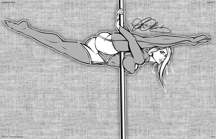 18 Pole-Art1 [Textured-Explicit] Ink 17x11