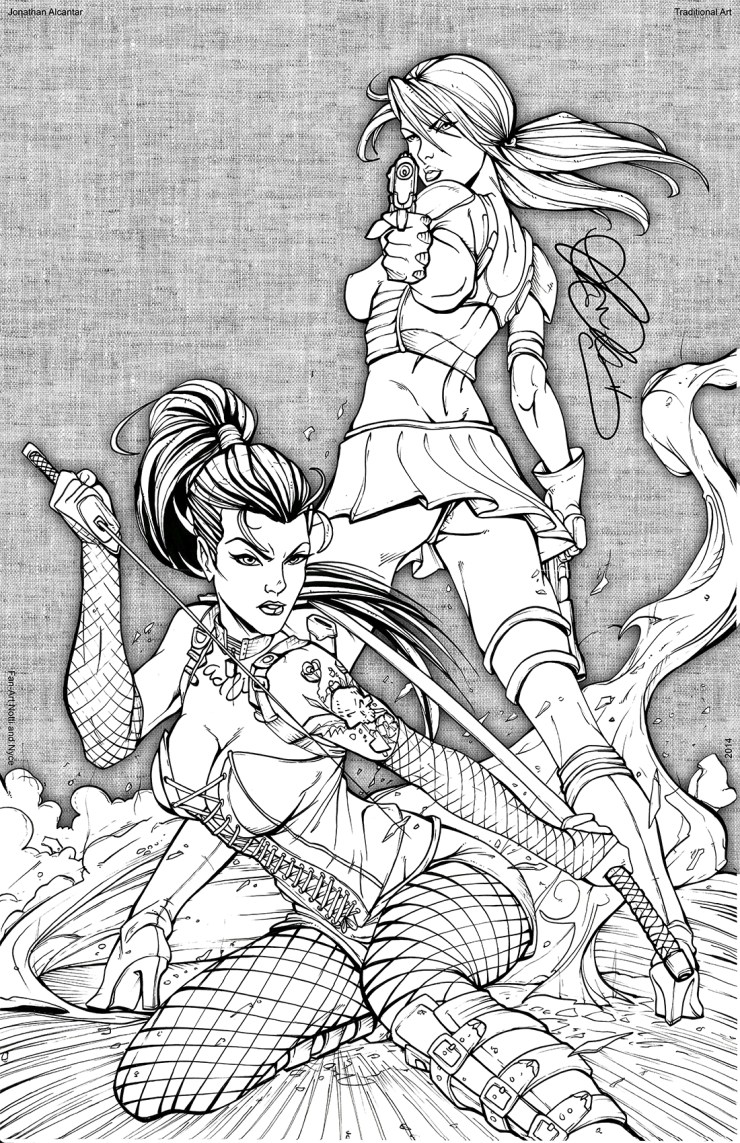 2 Fan-Art Notti and Nyce Ink 11x17