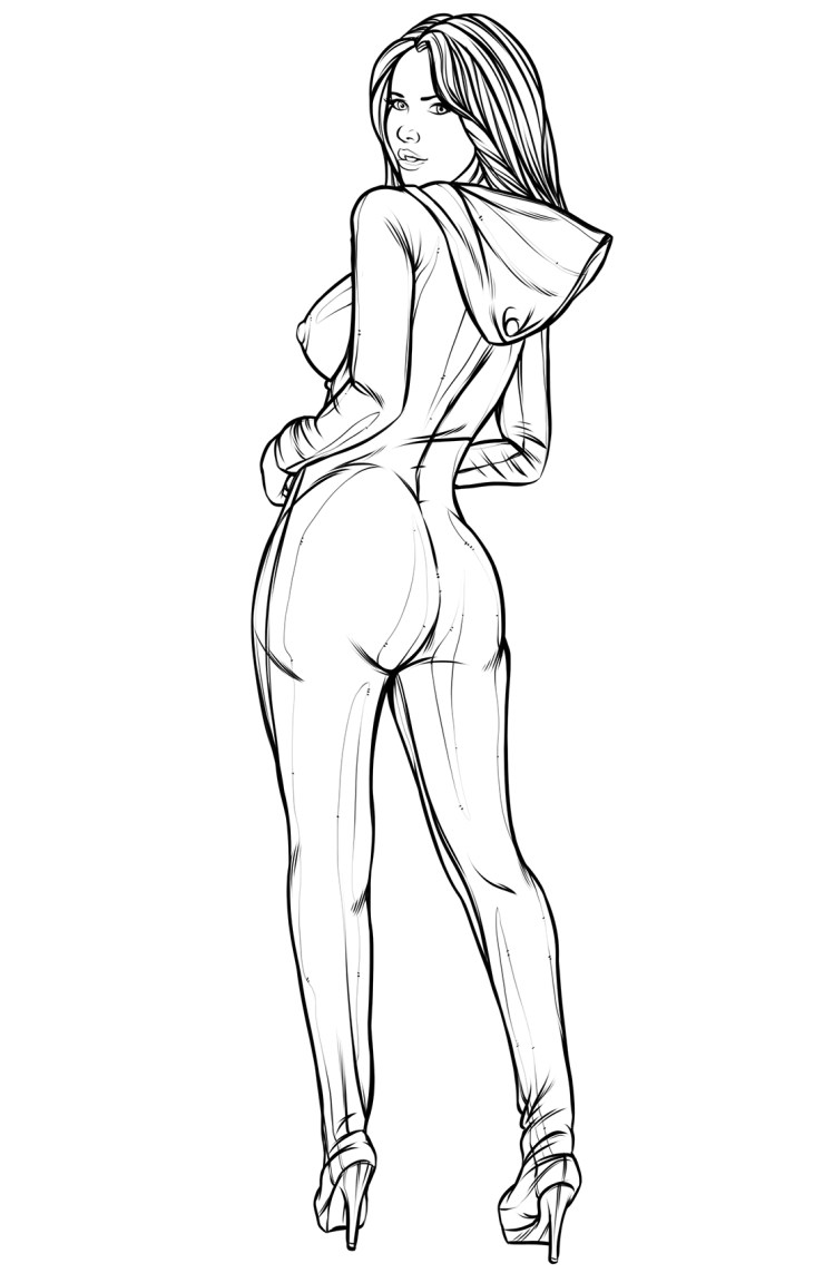 4 Catsuit-Hoodie [Explicit] Ink