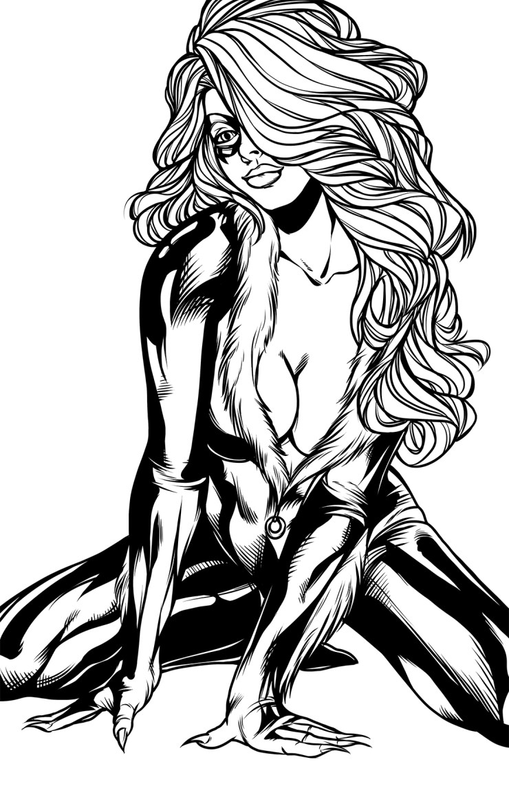 4 Fan-Art Black Cat Ink