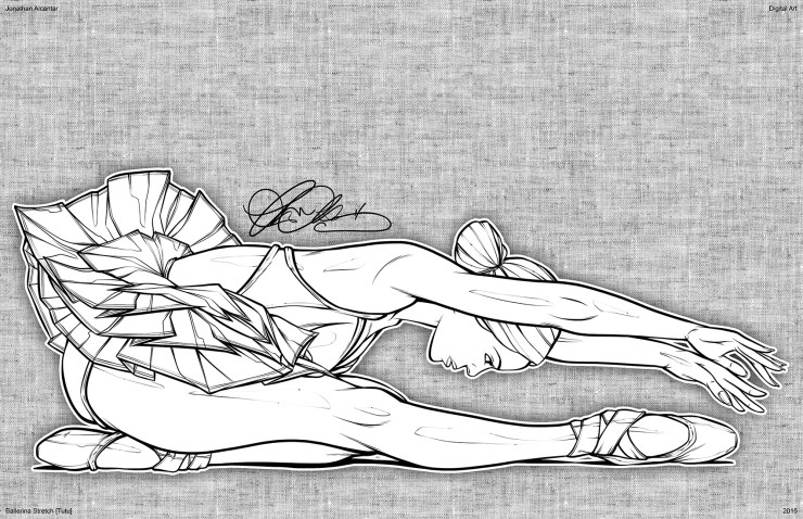 50 Ballerina Stretch [Tutu] Ink 17x11