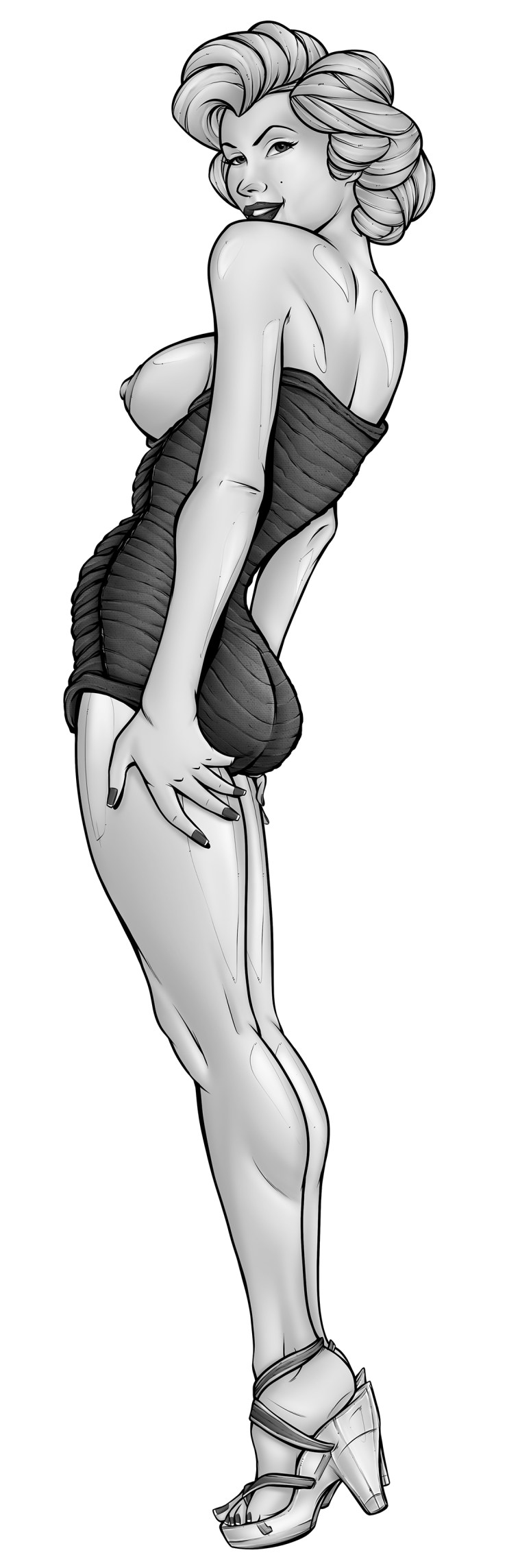 69 Marilyn Monroe Mini-Dress [Explicit] Gradient