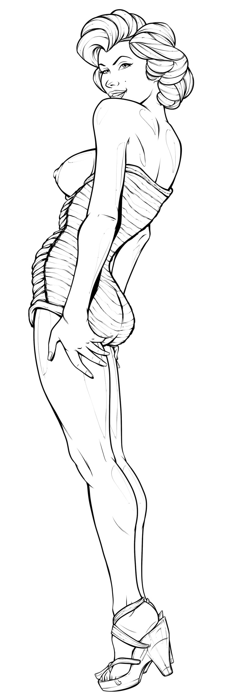 70 Marilyn Monroe Mini-Dress [Explicit] Ink