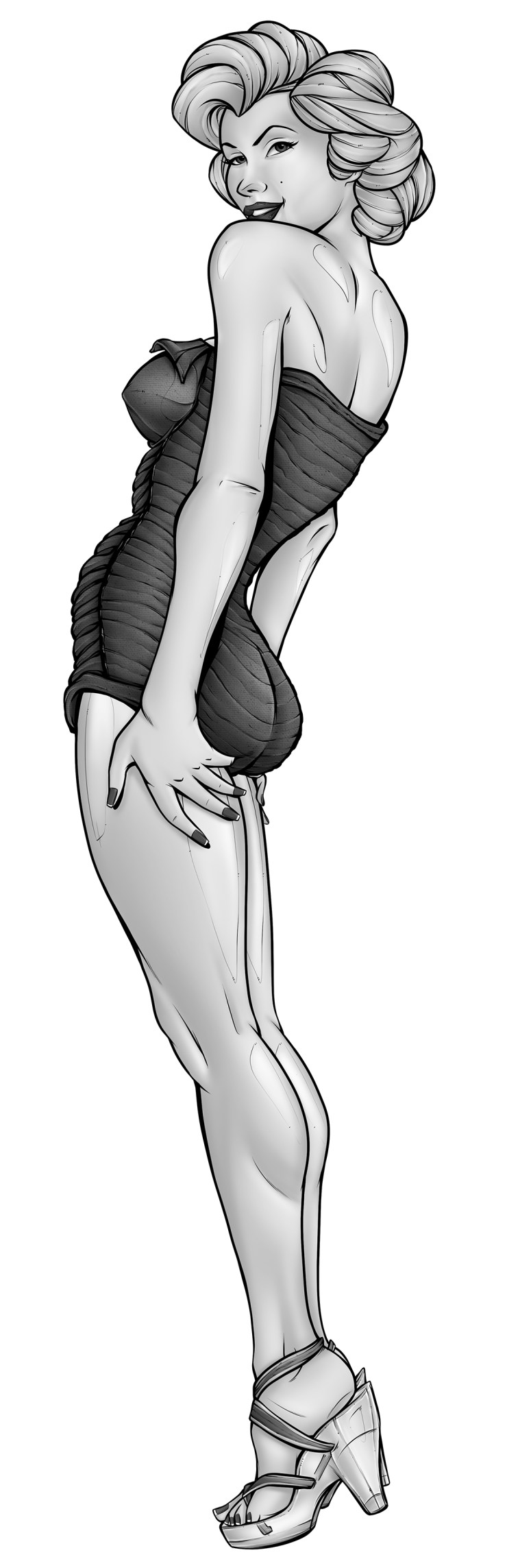 73 Marilyn Monroe Mini-Dress Gradient