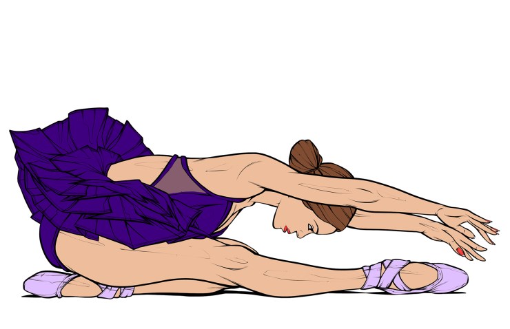 79 Ballerina Stretch [Tutu] Flat