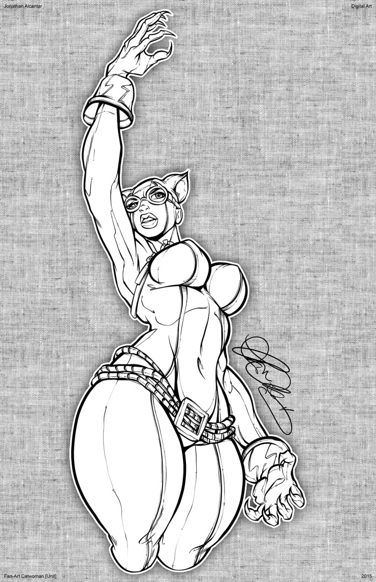8 Fan-Art Catwoman [Unit] Ink 11x17